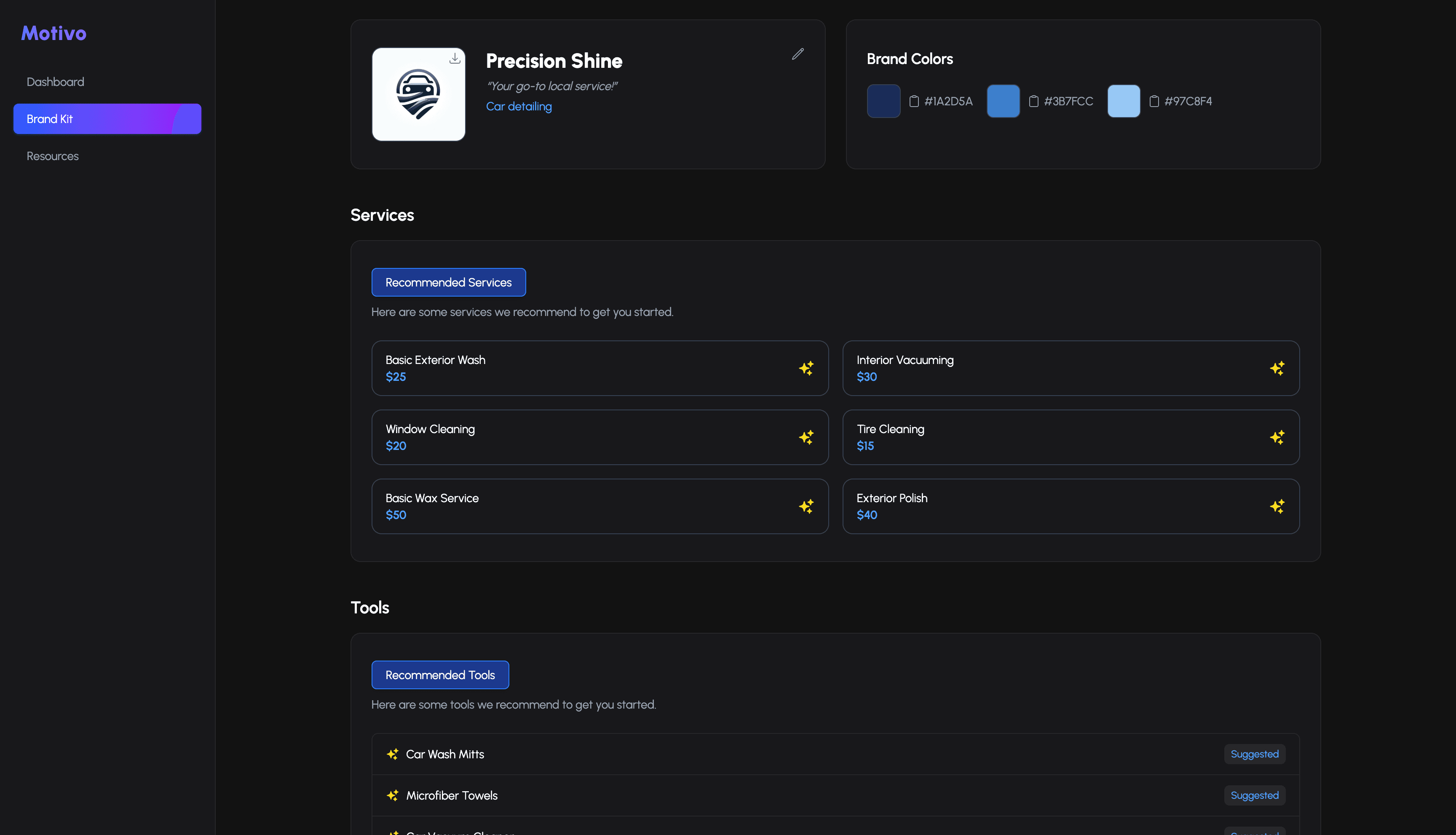 Generated Brand Kit Preview